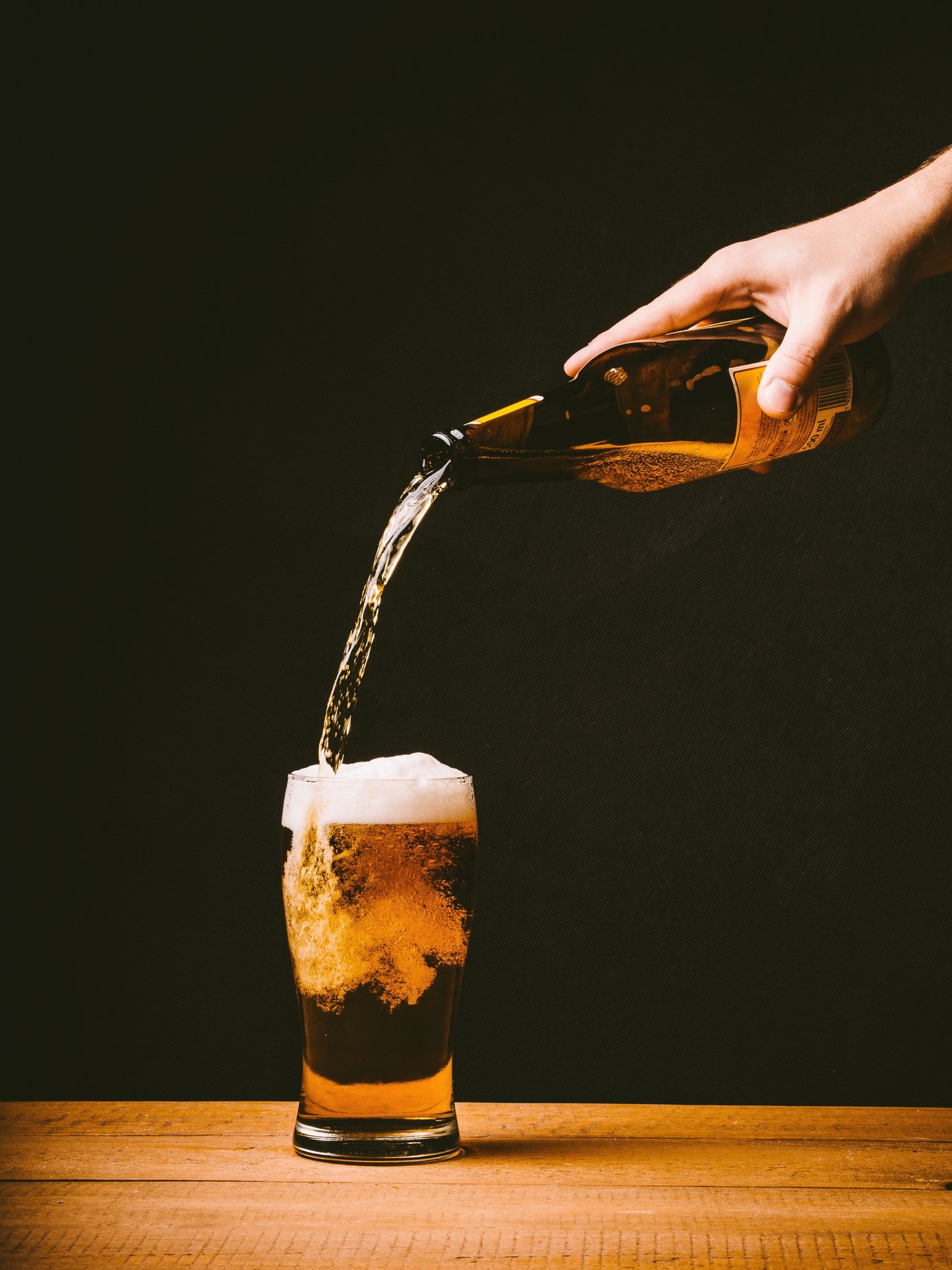 Pouring Beer in a Glass